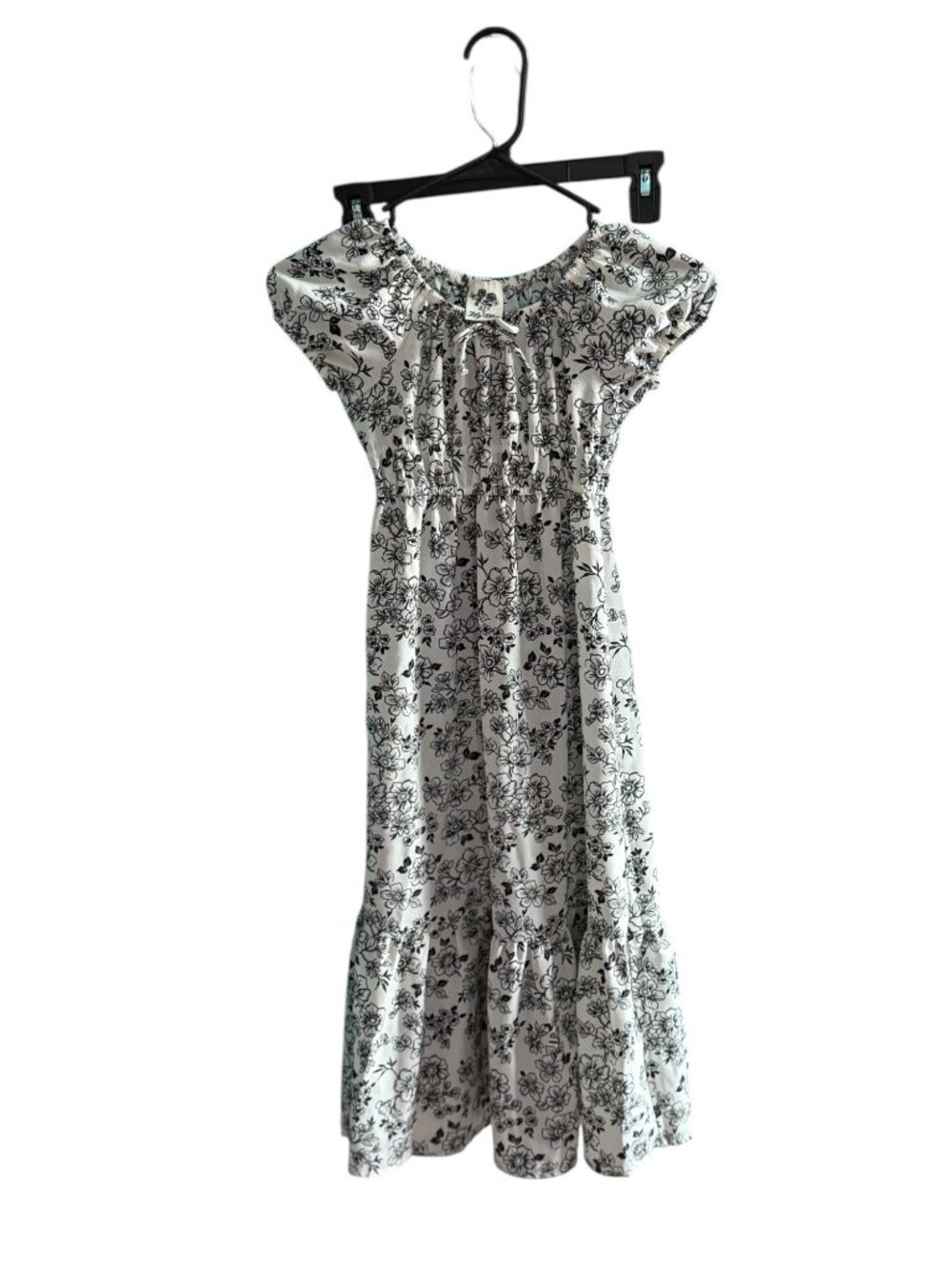 Lily Bleu Black & White Floral Dress – Girls sz 8
